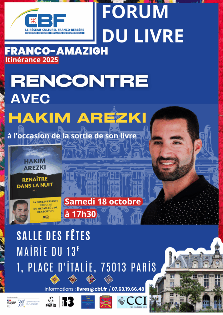 Forum du livre Paris 13 Rencontre avec Hakim Arezki