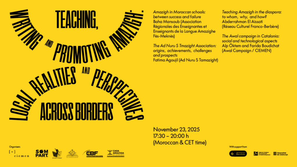 Teaching, writing and promoting Amazigh: local realities and perspectives across borders