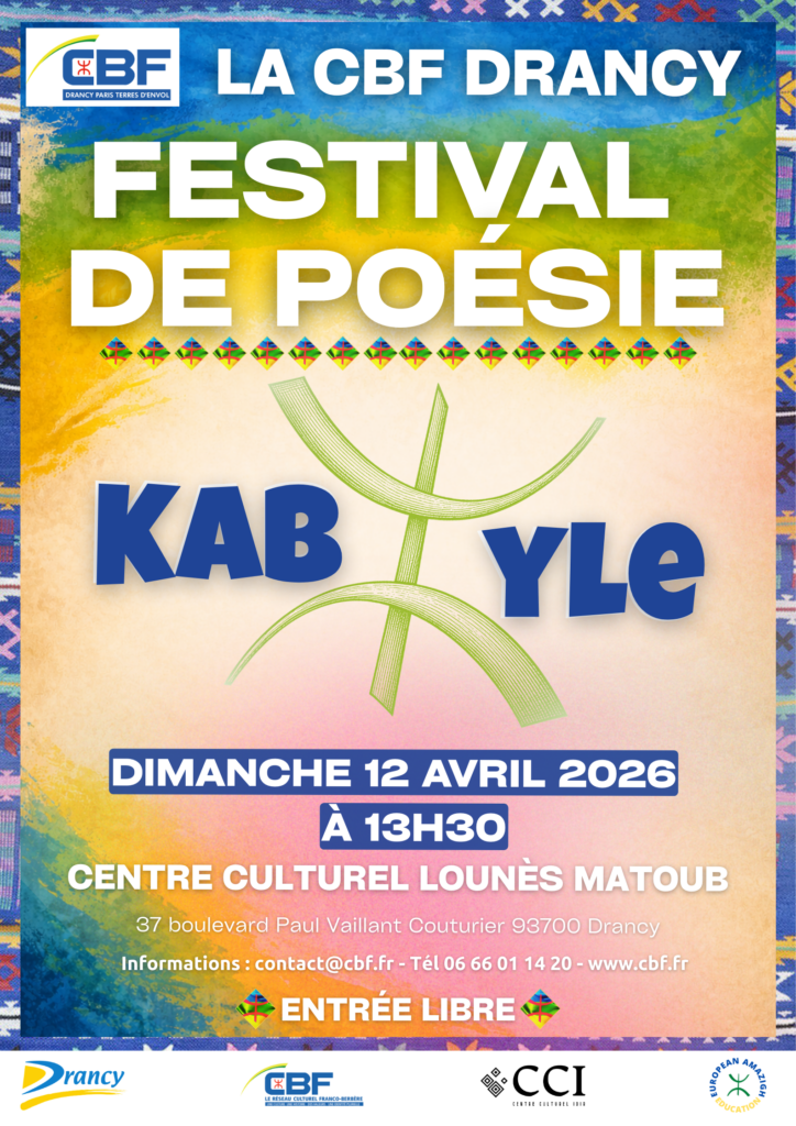 Festival de poésie kabyle à Drancy. La poésie kabyle, entre mémoire, langue et résistance
