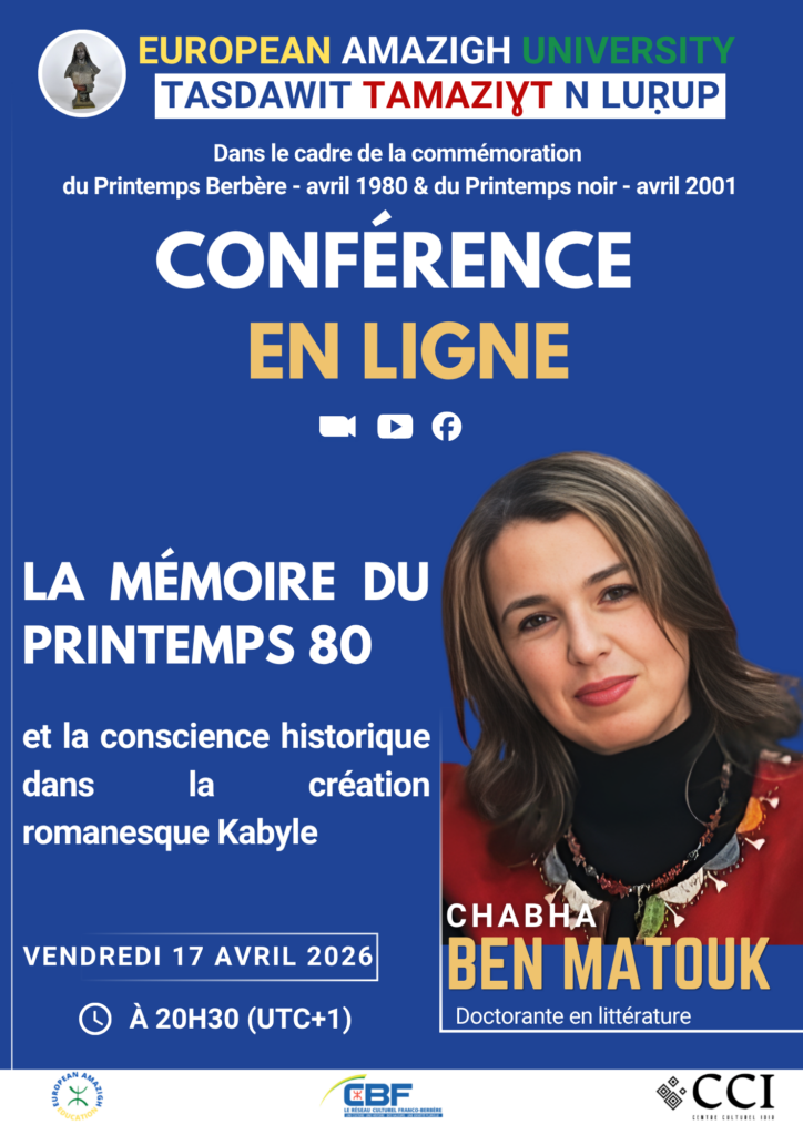 La Mémoire du Printemps 80 et la conscience historique dans la création romanesque kabyle