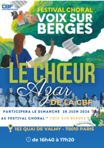 Le Chœur AZAR de la CBF au Festival Choral Voix sur Berges 2026