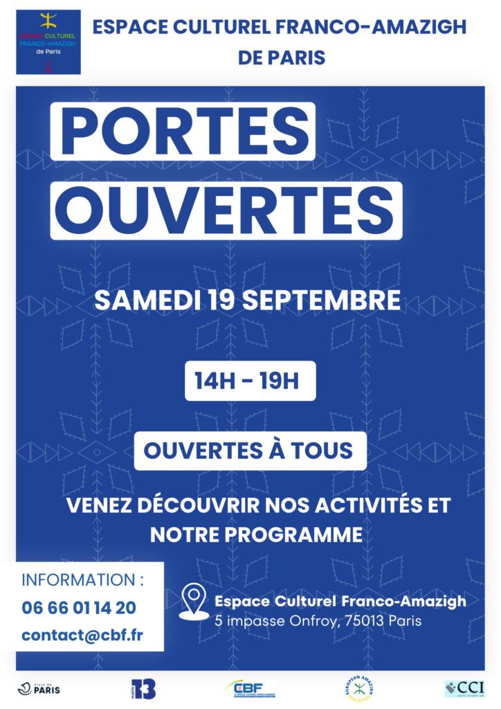 Portes ouvertes à l’Espace Culturel Franco-Amazigh de Paris