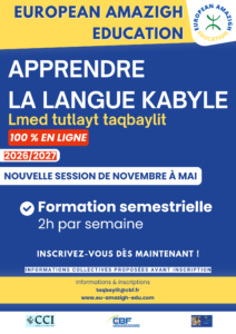 Apprendre le kabyle en ligne : nouvelle session de novembre 2026 à mai 2027
