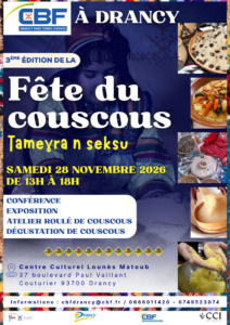 3e édition de la Fête du couscous - Tameɣra n seksu à Drancy