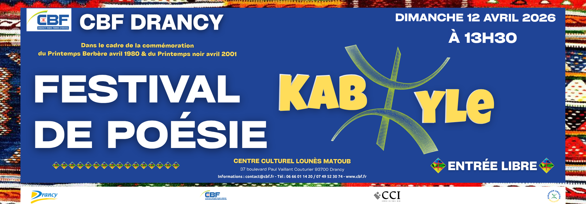 Festival de poésie kabyle à Drancy. La poésie kabyle, entre mémoire, langue et résistance