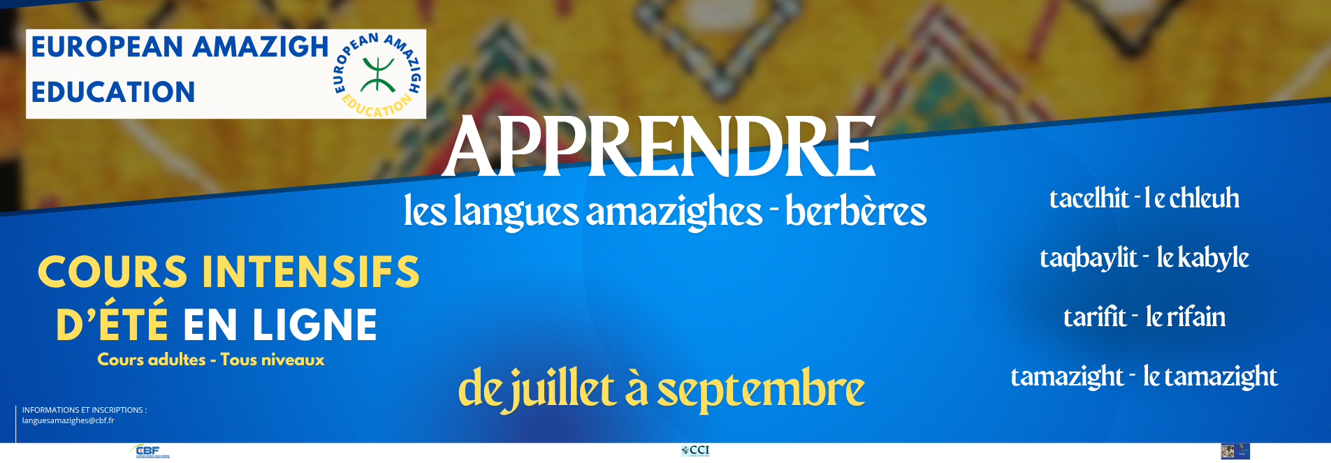 Cours intensifs d’été 2025 pour apprendre les langues amazighes - berbères